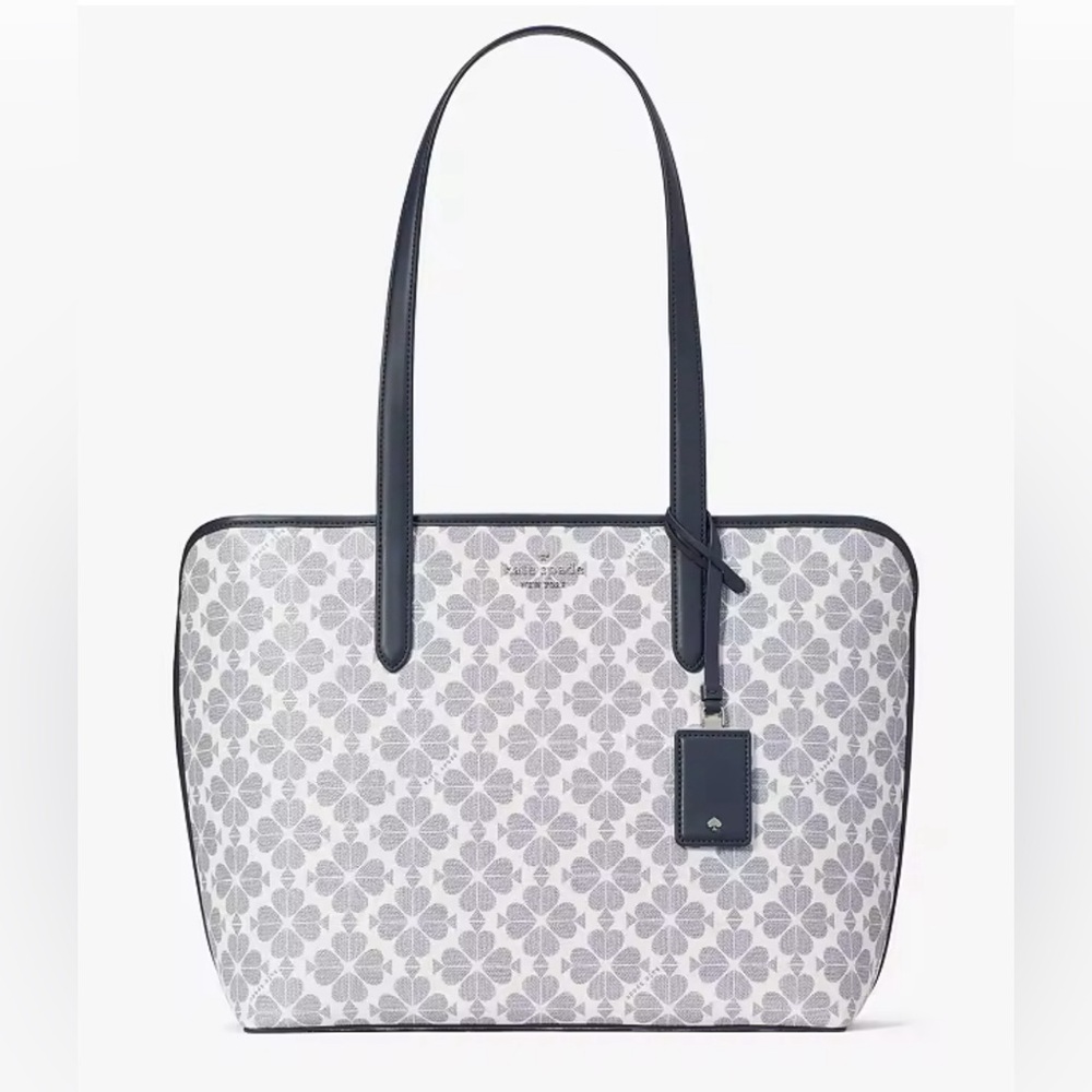 Kate Spade Tote, Flower coated canvas: a durable material versatile design.